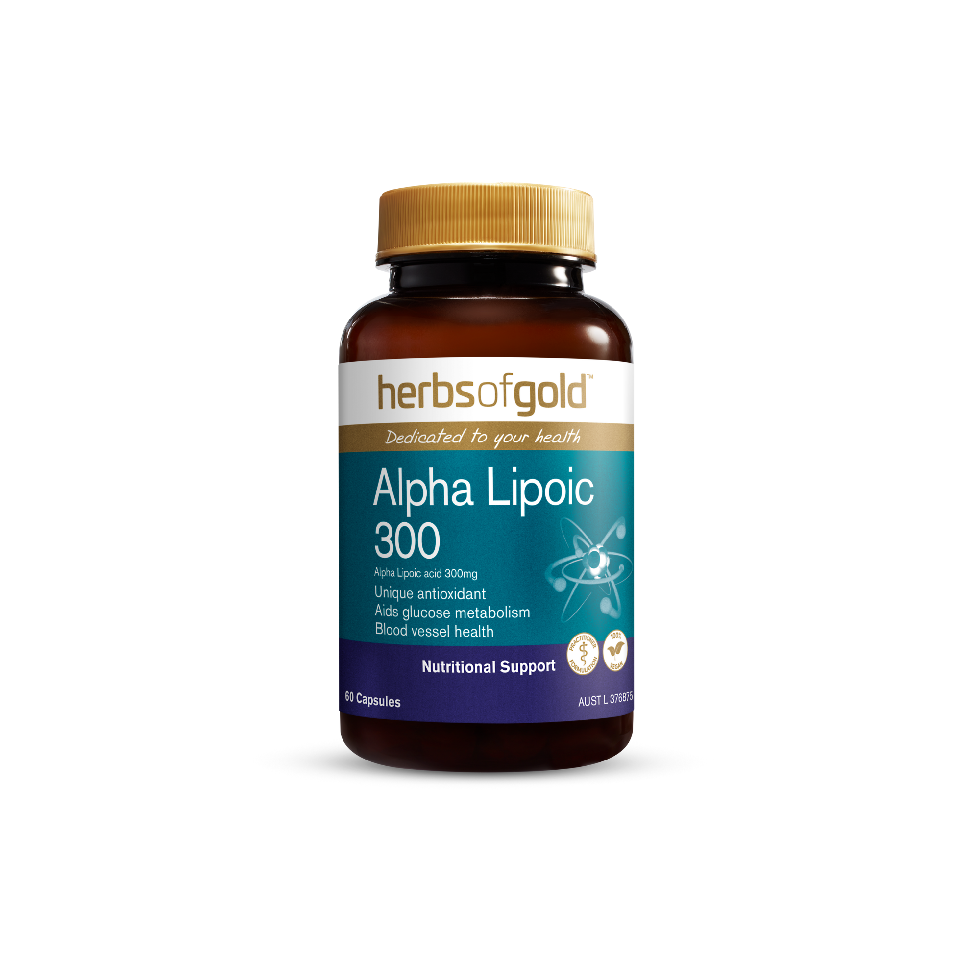 Herbs of Gold, Alpha Lipoic 300 - 60 Capsules
