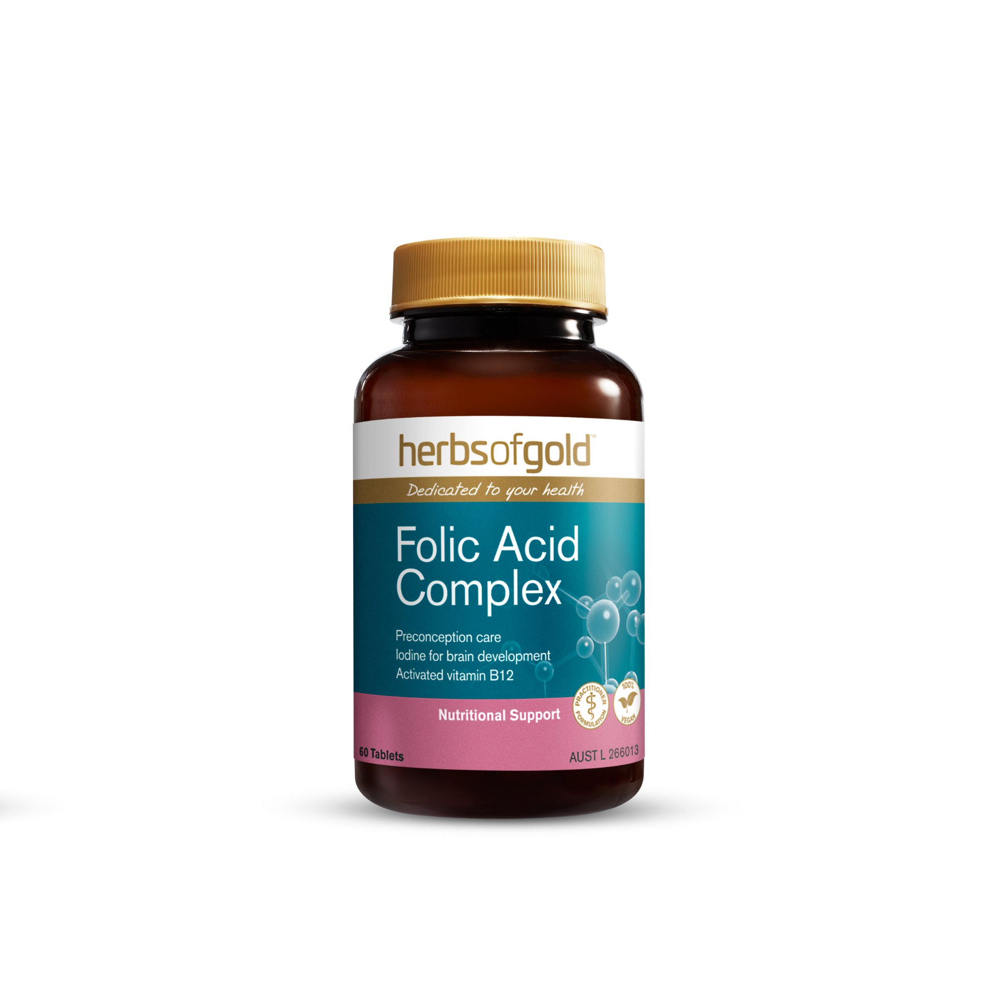 Folic Acid Complex - 60 Tablets
